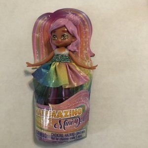 Hairmazing Brand 3” Poseable Mini Doll with Removable Skirt